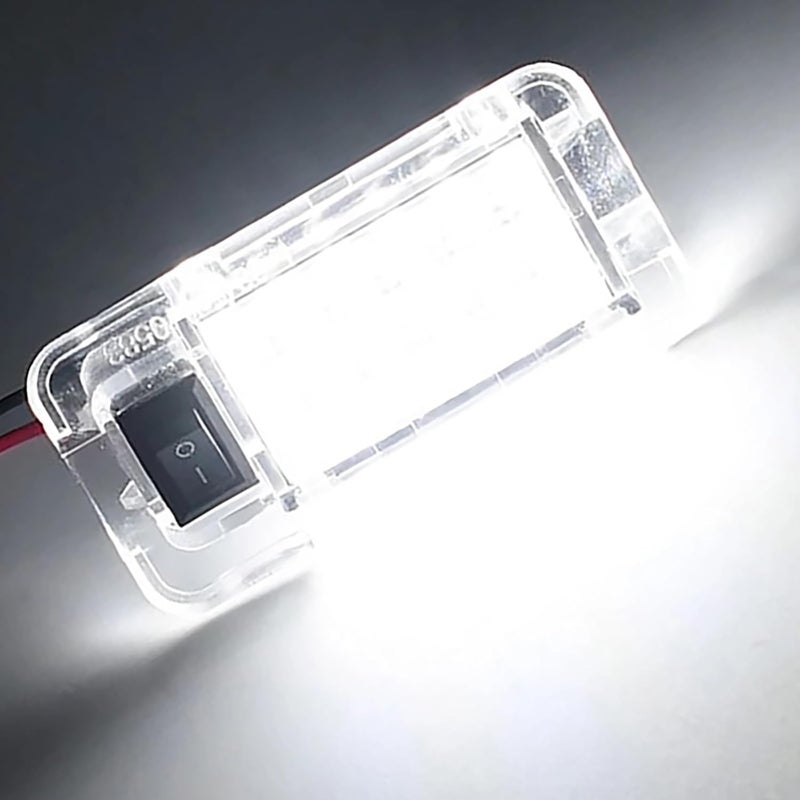 csslyzl 1Pcs LED Luggage Compartment Lights with on/off Switch Assembly Compatible with Toyota RAV4 2022 2023 2024 2025, White Full LED Interior Trunk Rear Cargo Area Light - Image 4